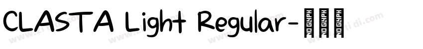 CLASTA Light Regular字体转换